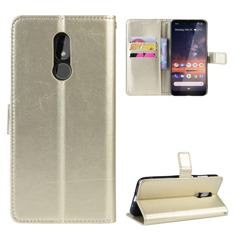 Retro Crazy Horse Texture Horizontal Flip Leather Case for Nokia 3.2, with Holder & Card Slots & Photo Frame