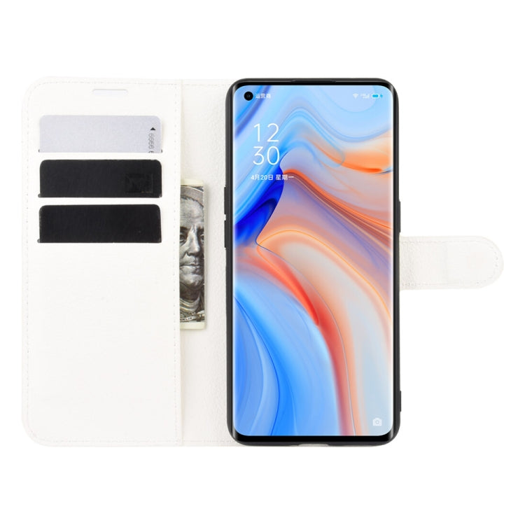 For OPPO Reno 4 Pro 5G Litchi Texture Horizontal Flip Protective Case with Holder & Card Slots & Wallet