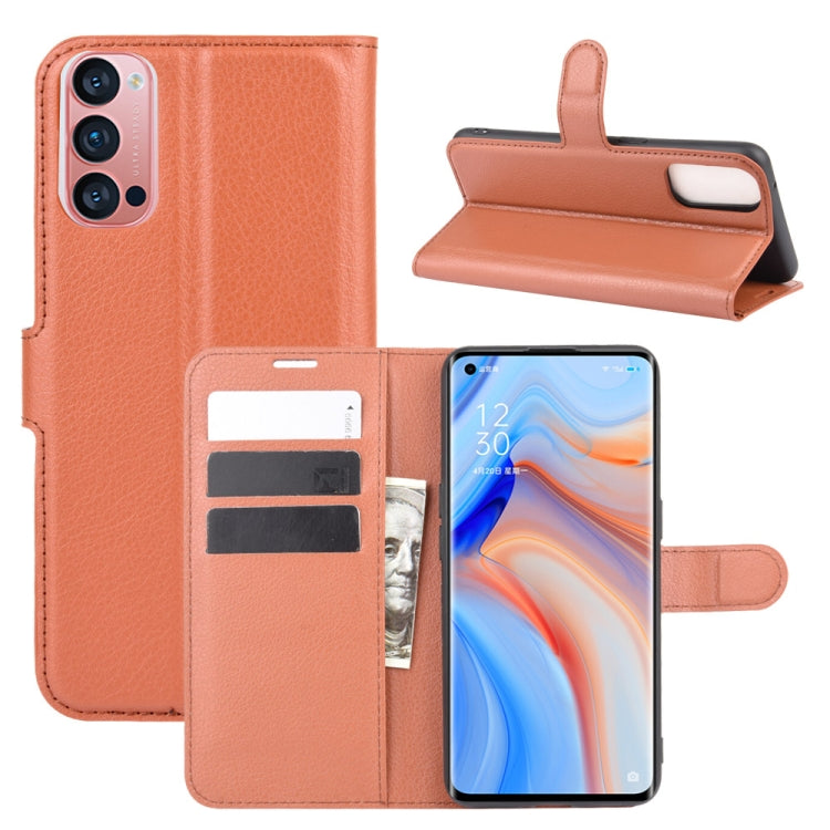 For OPPO Reno 4 Pro 5G Litchi Texture Horizontal Flip Protective Case with Holder & Card Slots & Wallet