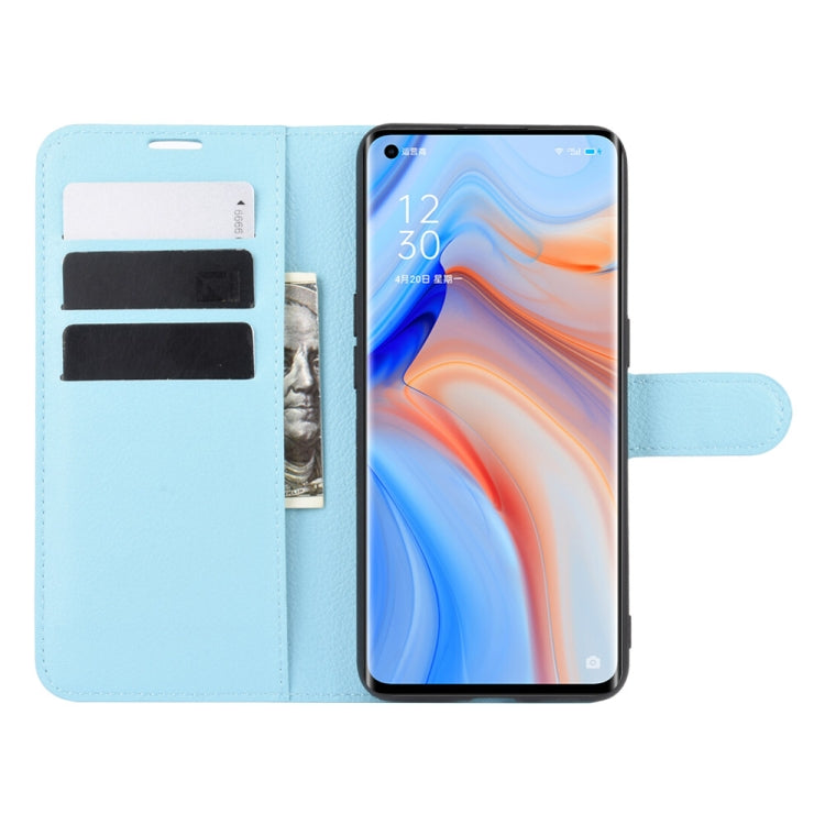 For OPPO Reno 4 Pro 5G Litchi Texture Horizontal Flip Protective Case with Holder & Card Slots & Wallet