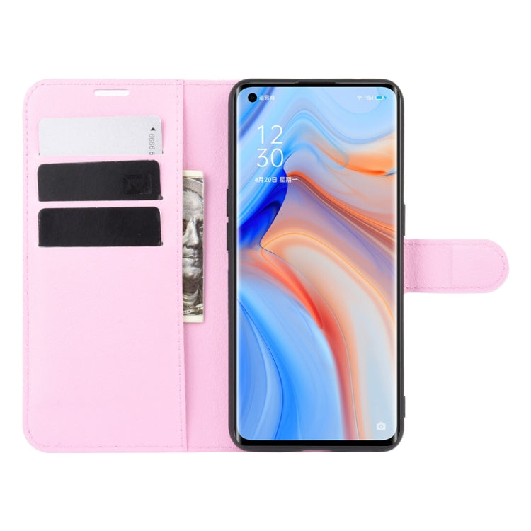For OPPO Reno 4 Pro 5G Litchi Texture Horizontal Flip Protective Case with Holder & Card Slots & Wallet