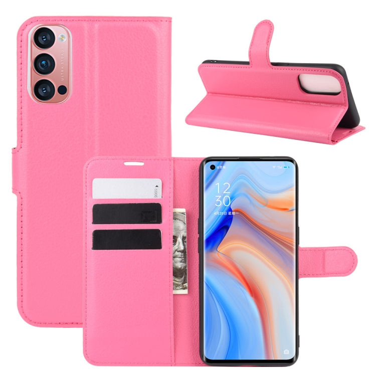 For OPPO Reno 4 Pro 5G Litchi Texture Horizontal Flip Protective Case with Holder & Card Slots & Wallet