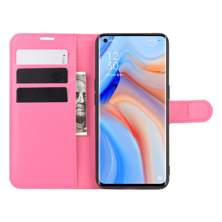 For OPPO Reno 4 Pro 5G Litchi Texture Horizontal Flip Protective Case with Holder & Card Slots & Wallet