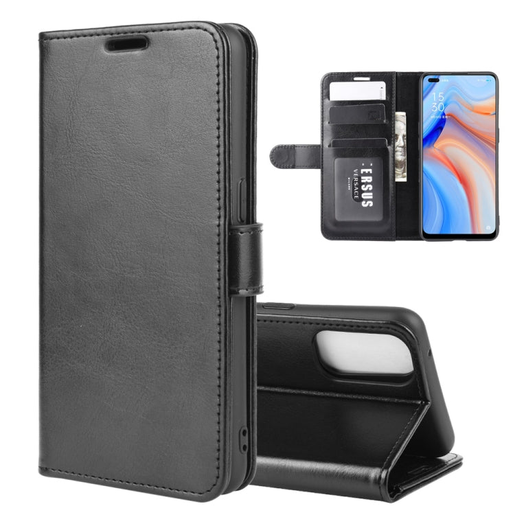For OPPO Reno 4 5G R64 Texture Single Horizontal Flip Protective Case with Holder & Card Slots & Wallet& Photo Frame