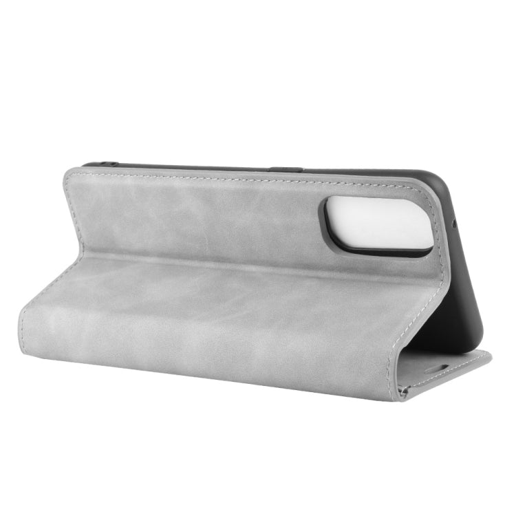 For OPPO Reno 4 5G Retro-skin Business Magnetic Suction Leather Case with Holder & Card Slots & Wallet