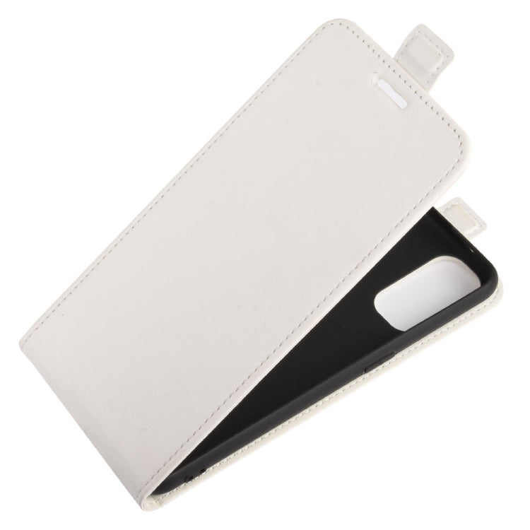 For OPPO Reno 4 5G R64 Texture Single Vertical Flip Leather Protective Case with Card Slots & Photo Frame