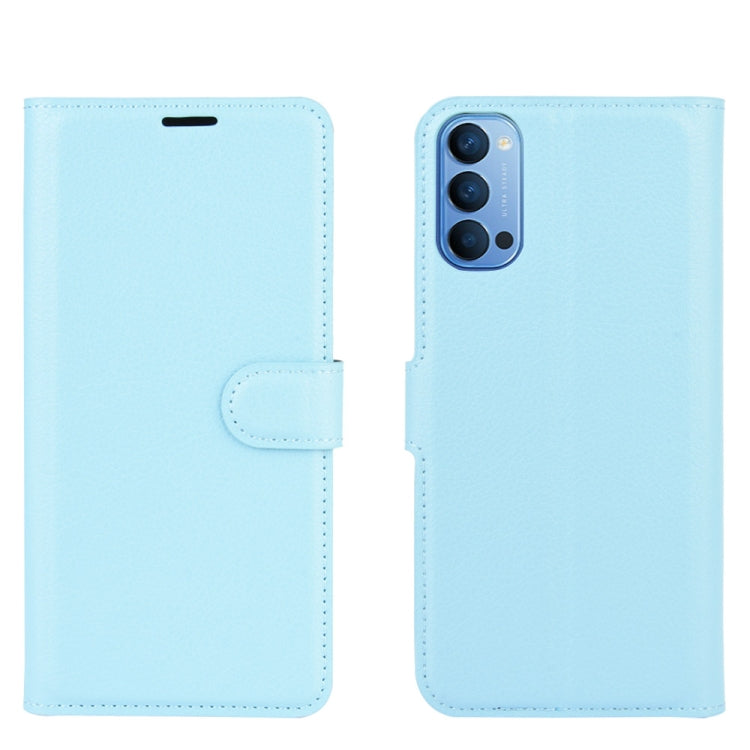 For OPPO Reno 4 5G Litchi Texture Horizontal Flip Protective Case with Holder & Card Slots & Wallet