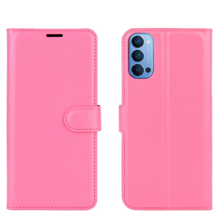 For OPPO Reno 4 5G Litchi Texture Horizontal Flip Protective Case with Holder & Card Slots & Wallet