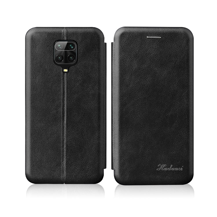 For Xiaomi Redmi Note 9 Pro / Note 9S / Note 9 Pro Max Integrated Electricity Pressing Retro Texture Magnetic TPU+PU Leather Case with Card Slot & Holder
