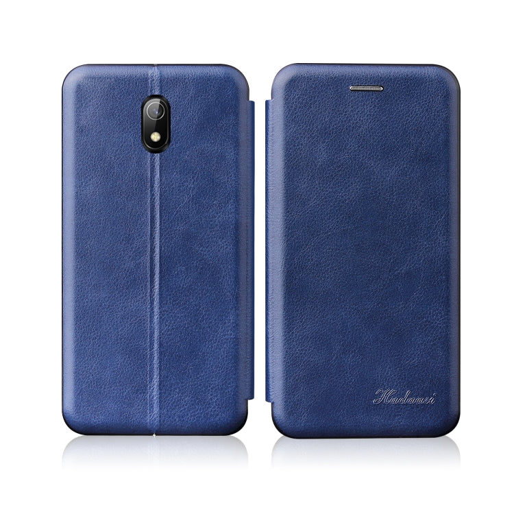For Xiaomi Redmi 8A Integrated Electricity Pressing Retro Texture Magnetic TPU+PU Leather Case with Card Slot & Holder