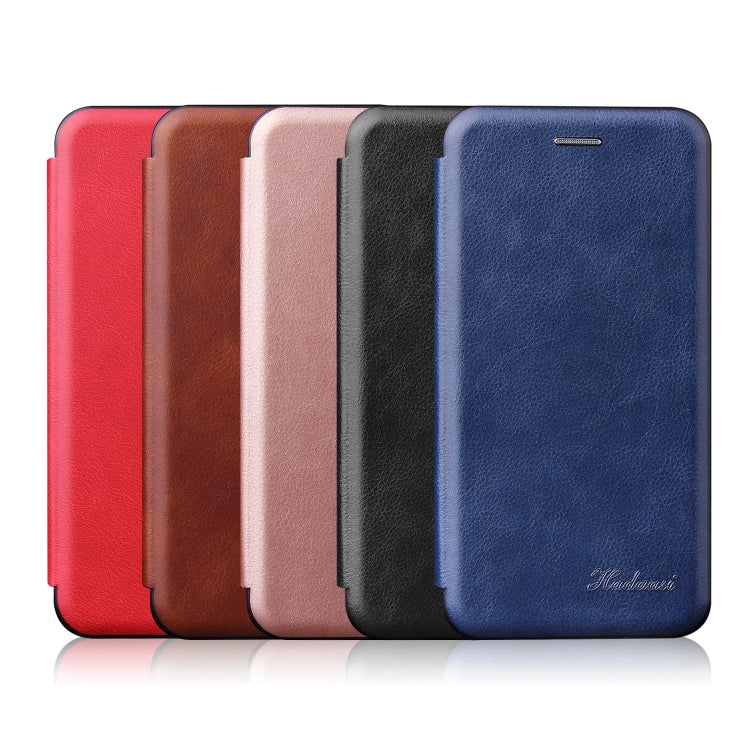 For Xiaomi Redmi 8A Integrated Electricity Pressing Retro Texture Magnetic TPU+PU Leather Case with Card Slot & Holder