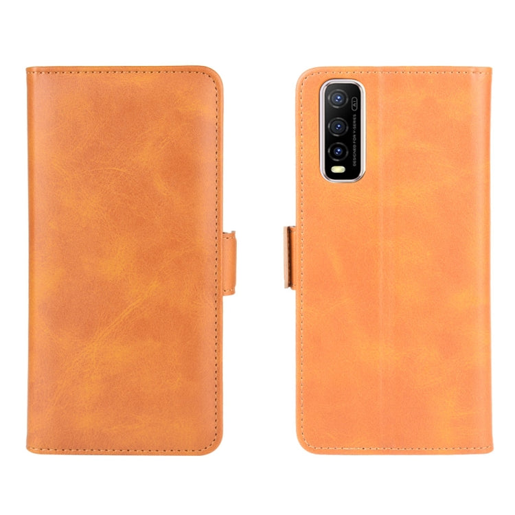 For Vivo Y70s Dual-side Magnetic Buckle Horizontal Flip Leather Case with Holder & Card Slots & Wallet