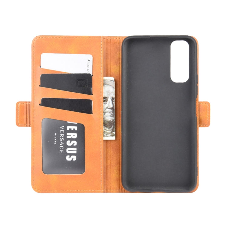 For Vivo Y70s Dual-side Magnetic Buckle Horizontal Flip Leather Case with Holder & Card Slots & Wallet