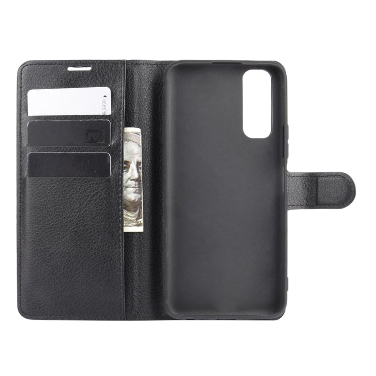 For Vivo Y70s Litchi Texture Horizontal Flip Protective Case with Holder & Card Slots & Wallet
