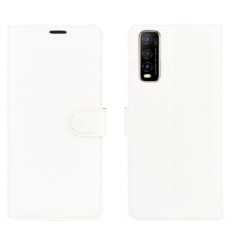 For Vivo Y70s Litchi Texture Horizontal Flip Protective Case with Holder & Card Slots & Wallet