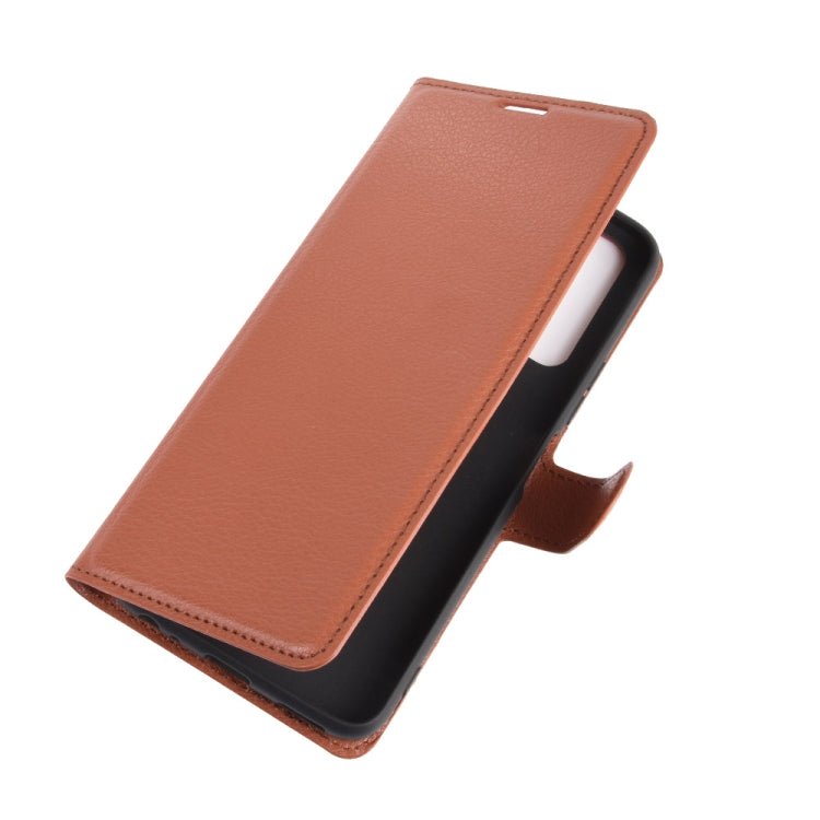 For Vivo Y70s Litchi Texture Horizontal Flip Protective Case with Holder & Card Slots & Wallet