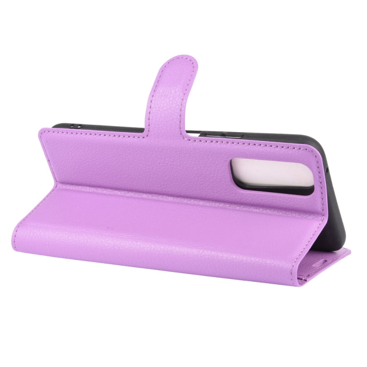 For Vivo Y70s Litchi Texture Horizontal Flip Protective Case with Holder & Card Slots & Wallet