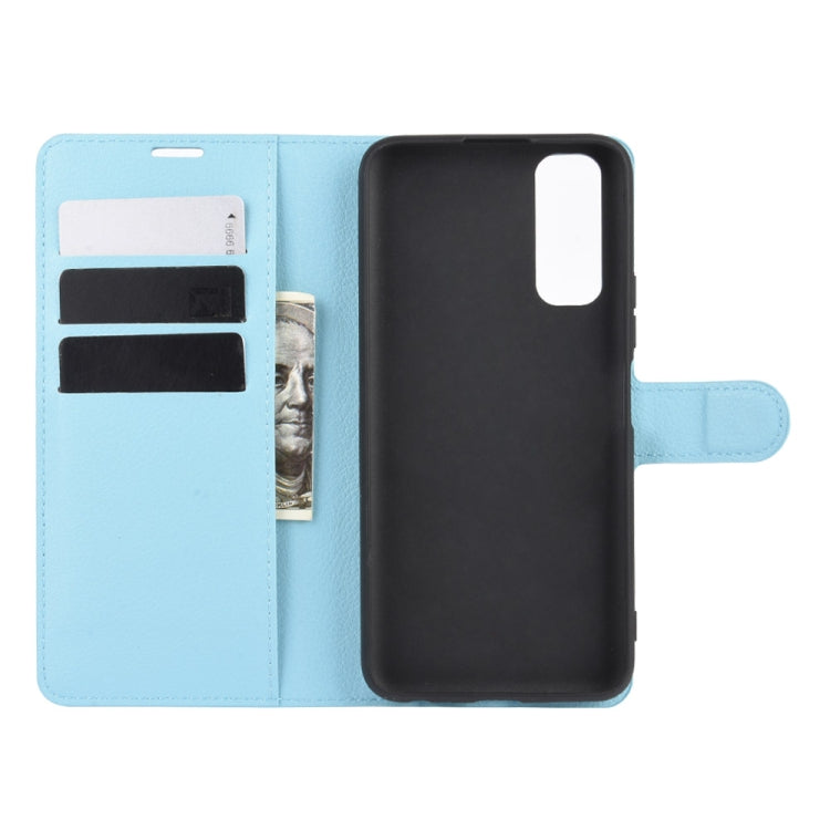 For Vivo Y70s Litchi Texture Horizontal Flip Protective Case with Holder & Card Slots & Wallet