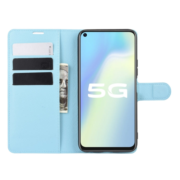 For Vivo Y70s Litchi Texture Horizontal Flip Protective Case with Holder & Card Slots & Wallet