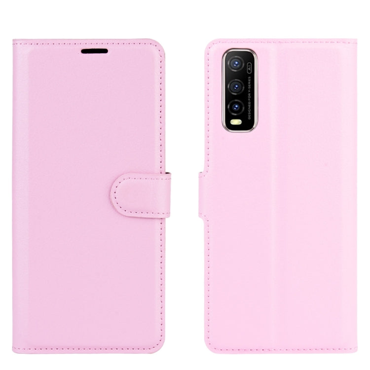 For Vivo Y70s Litchi Texture Horizontal Flip Protective Case with Holder & Card Slots & Wallet
