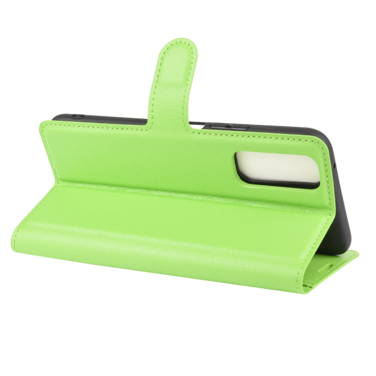 For Vivo Y70s Litchi Texture Horizontal Flip Protective Case with Holder & Card Slots & Wallet