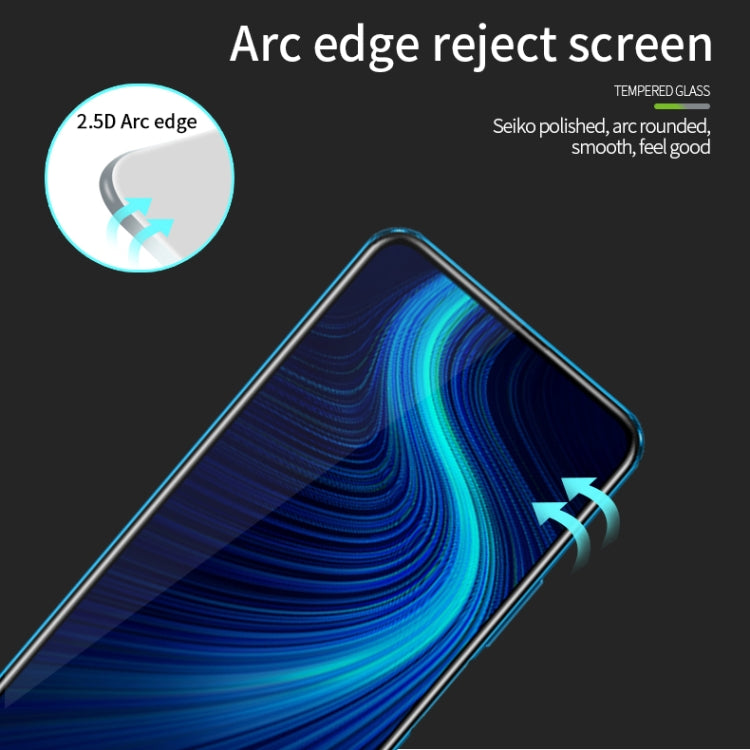 For Huawei Honor X10 MOFI 9H 2.5D Full Screen Tempered Glass Film(Black)