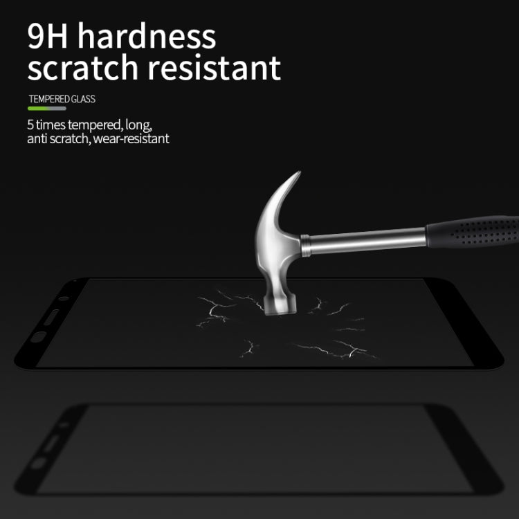 For Huawei Y5P/Y5 Prime MOFI 9H 2.5D Full Screen Tempered Glass Film(Black)