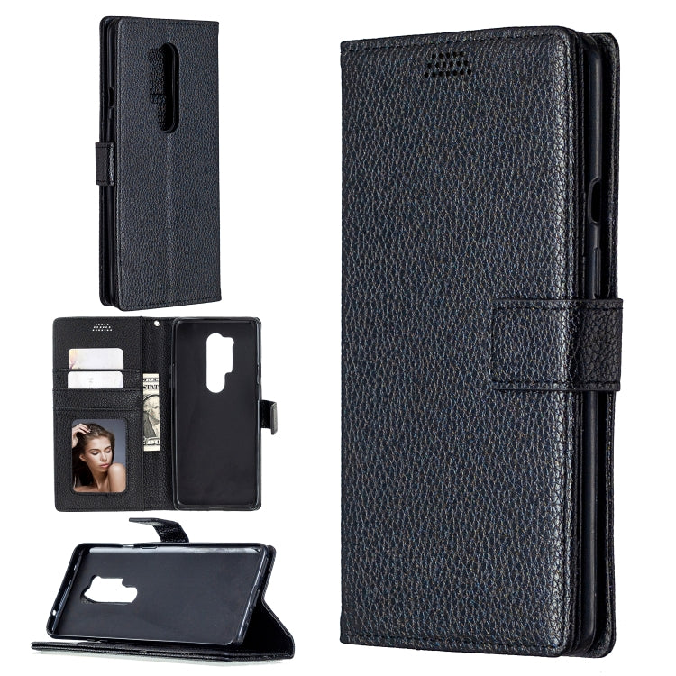 For OnePlus 8 Pro Litchi Texture Horizontal Flip Leather Case with Holder & Card Slots & Wallet & Photo Frame