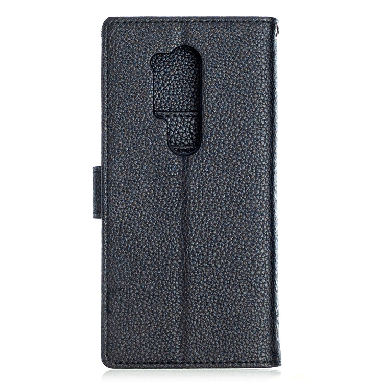 For OnePlus 8 Pro Litchi Texture Horizontal Flip Leather Case with Holder & Card Slots & Wallet & Photo Frame