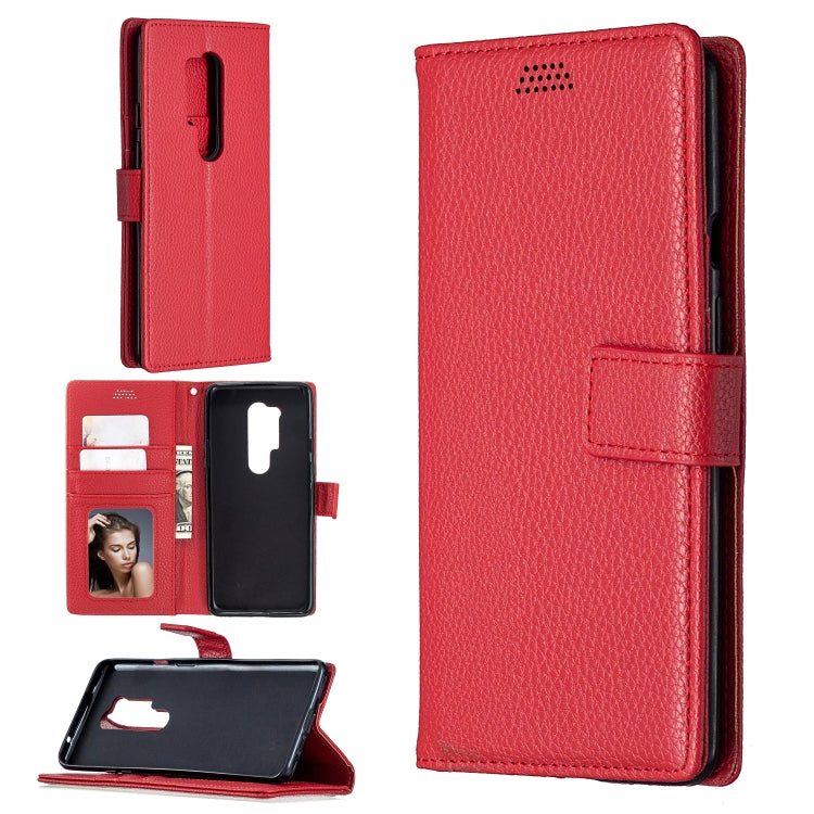 For OnePlus 8 Pro Litchi Texture Horizontal Flip Leather Case with Holder & Card Slots & Wallet & Photo Frame