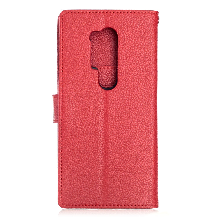 For OnePlus 8 Pro Litchi Texture Horizontal Flip Leather Case with Holder & Card Slots & Wallet & Photo Frame