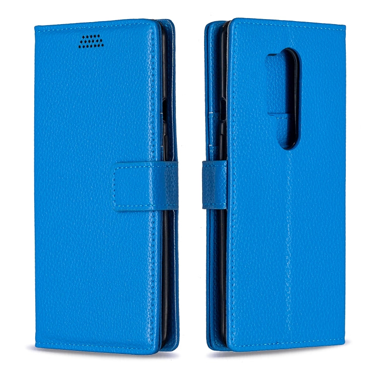 For OnePlus 8 Pro Litchi Texture Horizontal Flip Leather Case with Holder & Card Slots & Wallet & Photo Frame