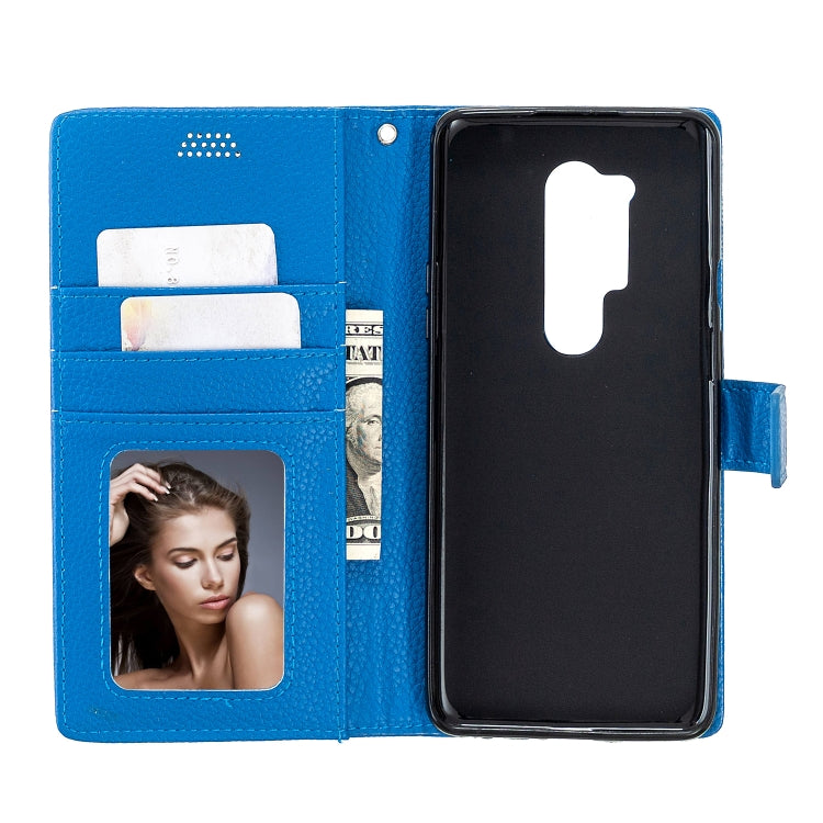 For OnePlus 8 Pro Litchi Texture Horizontal Flip Leather Case with Holder & Card Slots & Wallet & Photo Frame