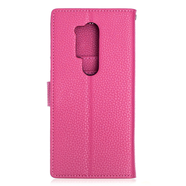 For OnePlus 8 Pro Litchi Texture Horizontal Flip Leather Case with Holder & Card Slots & Wallet & Photo Frame