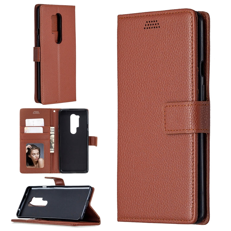 For OnePlus 8 Pro Litchi Texture Horizontal Flip Leather Case with Holder & Card Slots & Wallet & Photo Frame