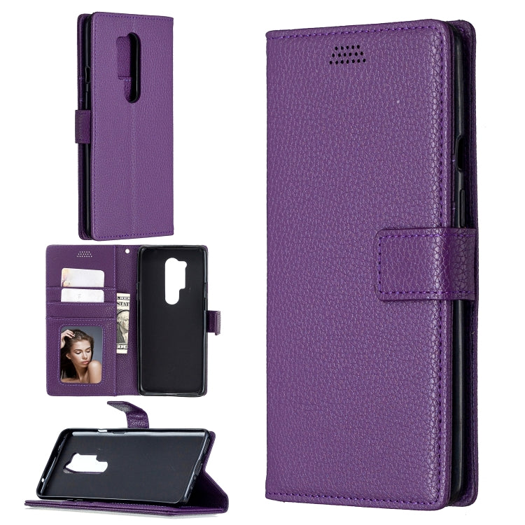 For OnePlus 8 Pro Litchi Texture Horizontal Flip Leather Case with Holder & Card Slots & Wallet & Photo Frame
