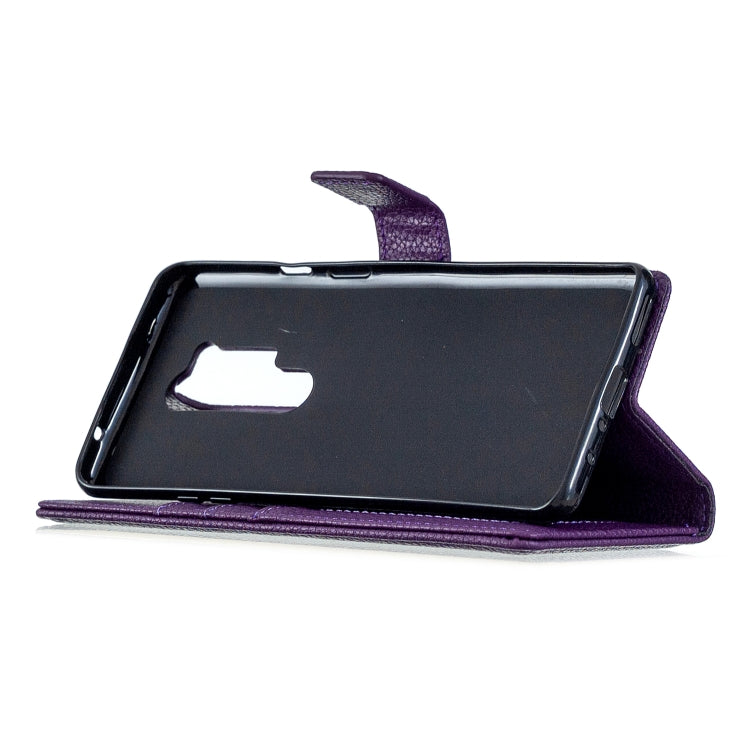 For OnePlus 8 Pro Litchi Texture Horizontal Flip Leather Case with Holder & Card Slots & Wallet & Photo Frame