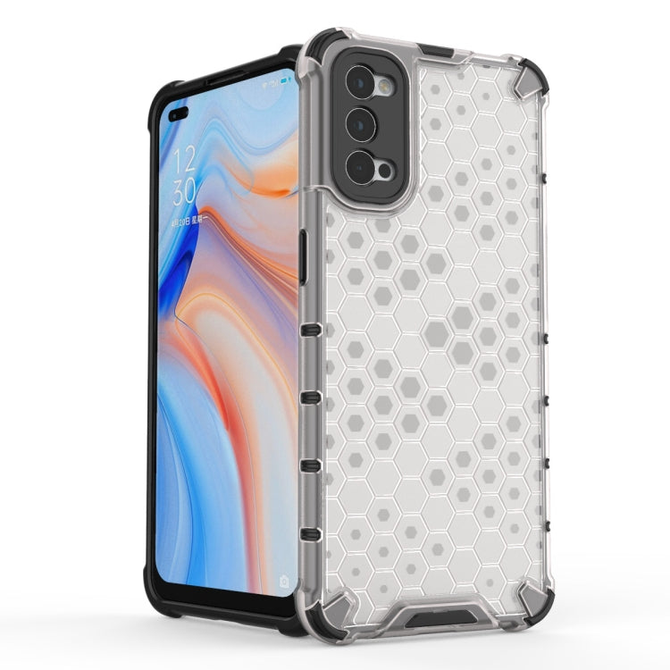For OPPO Reno 4 Pro Shockproof Honeycomb PC + TPU Case