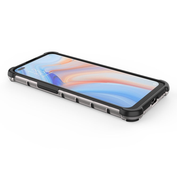 For OPPO Reno4 Shockproof Honeycomb PC + TPU Case