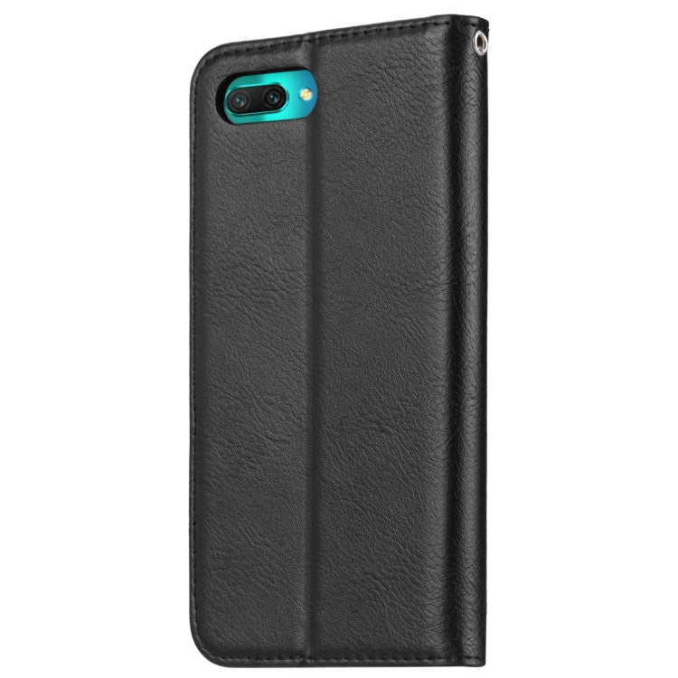 Knead Skin Texture Horizontal Flip Leather Case for Huawei Honor 10, with Photo Frame & Holder & Card Slots & Wallet