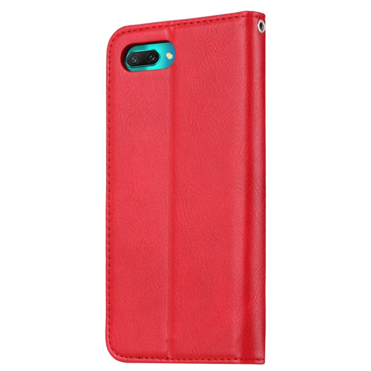 Knead Skin Texture Horizontal Flip Leather Case for Huawei Honor 10, with Photo Frame & Holder & Card Slots & Wallet