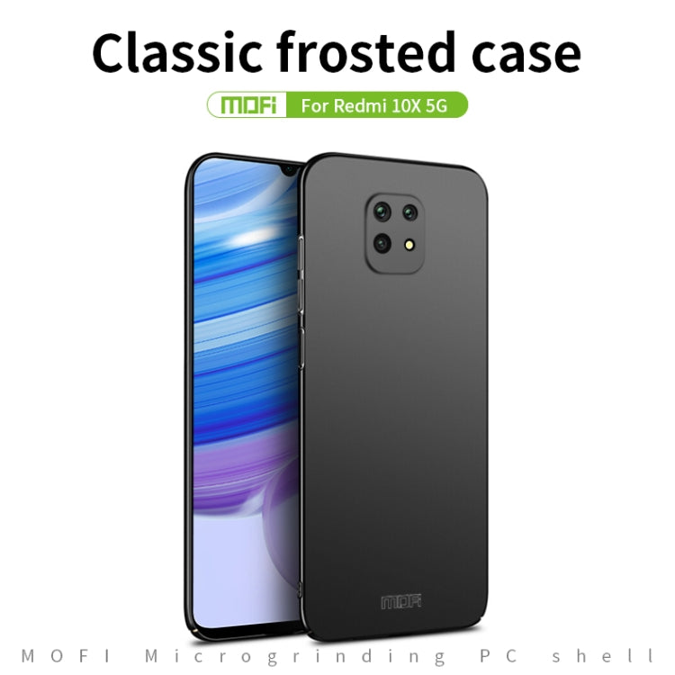 For Xiaomi Redmi 10X 5G MOFI Frosted PC Ultra-thin Hard Case