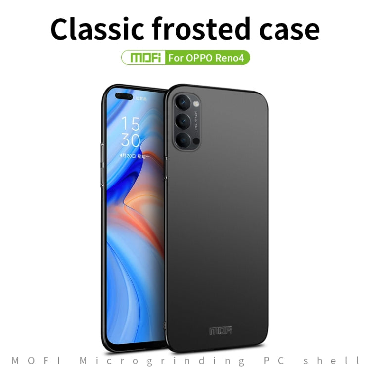 For OPPO Reno4 MOFI Frosted PC Ultra-thin Hard Case