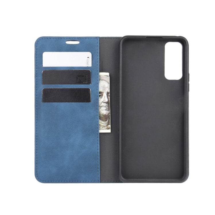 For Huawei Enjoy Z 5G Retro-skin Business Magnetic Suction Leather Case with Holder & Card Slots & Wallet