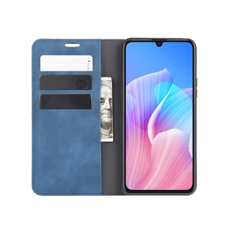 For Huawei Enjoy Z 5G Retro-skin Business Magnetic Suction Leather Case with Holder & Card Slots & Wallet