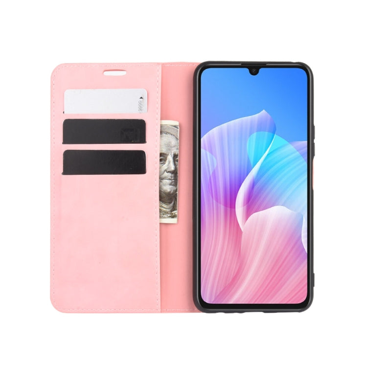 For Huawei Enjoy Z 5G Retro-skin Business Magnetic Suction Leather Case with Holder & Card Slots & Wallet