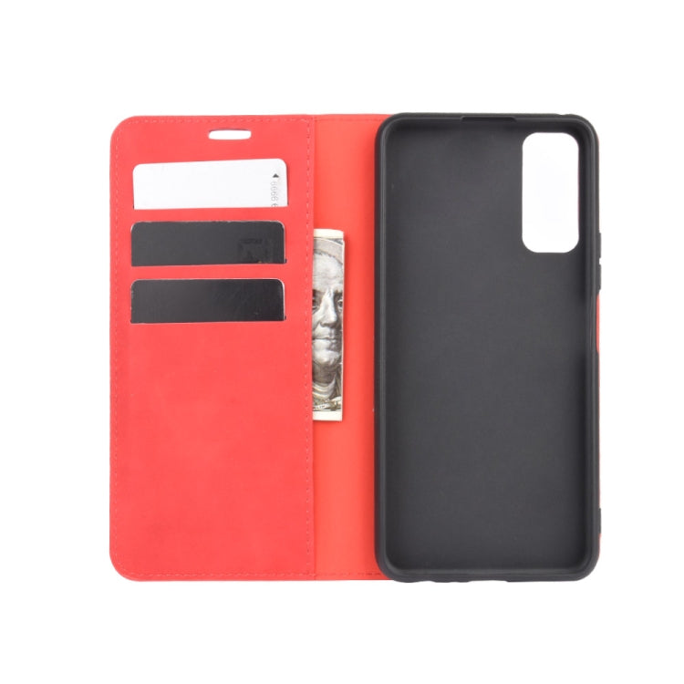For Huawei Enjoy Z 5G Retro-skin Business Magnetic Suction Leather Case with Holder & Card Slots & Wallet