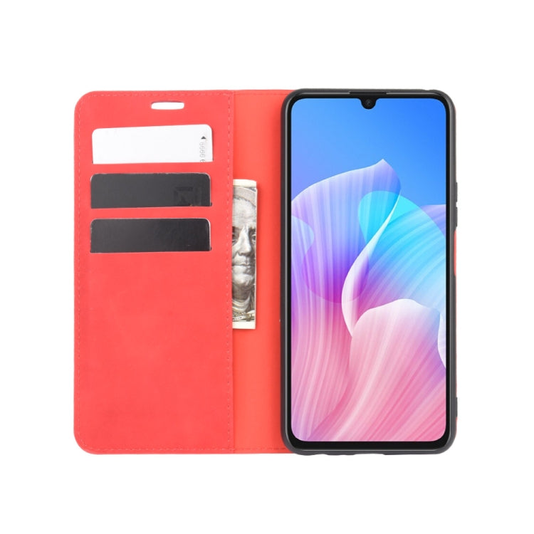 For Huawei Enjoy Z 5G Retro-skin Business Magnetic Suction Leather Case with Holder & Card Slots & Wallet