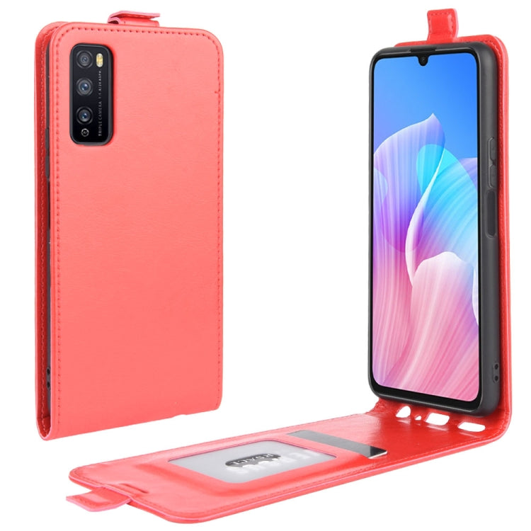 For Huawei Enjoy Z 5G R64 Texture Single Vertical Flip Leather Protective Case with Card Slots & Photo Frame