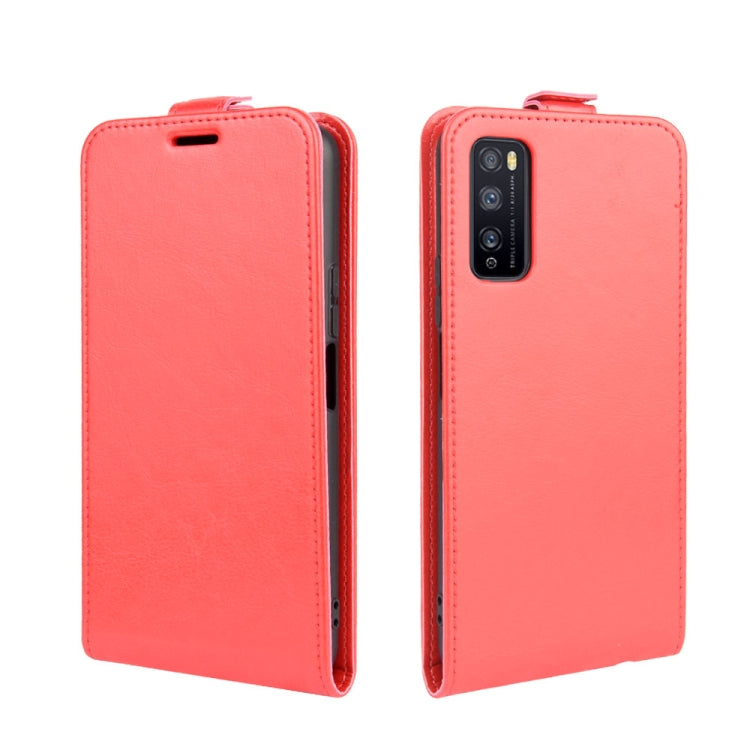 For Huawei Enjoy Z 5G R64 Texture Single Vertical Flip Leather Protective Case with Card Slots & Photo Frame